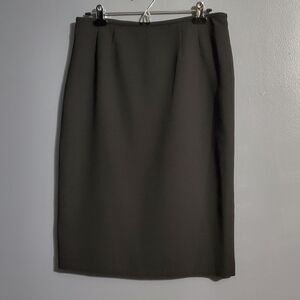 Jones Studio Black Suit Pencil Skirt Size 6 Classic Office Business Lined